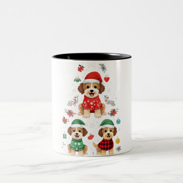 Två ton Mugg av kaffe (Center)