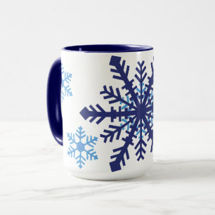 Två ton Snöflingor Mugg
