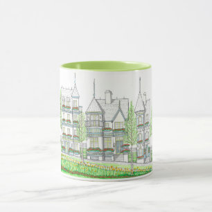 Två ton Victorian Home Mugg