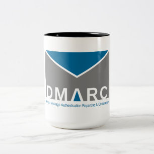 Två-Tona DMARC-logotypmuggen, 15 uns Två-Tonad Mugg