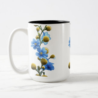 Två-tona Mugg 15 oz - Grenar med blomning