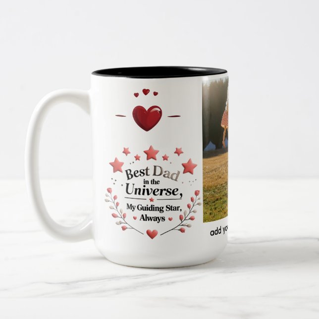 Två-tona Mugg - Personlig 15 oz Gift (Vänster)