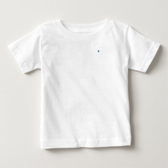 Två tonade blå fåglar tee shirt (Framsida)