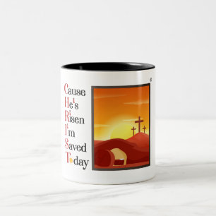 Två tonade kaffe Mugg