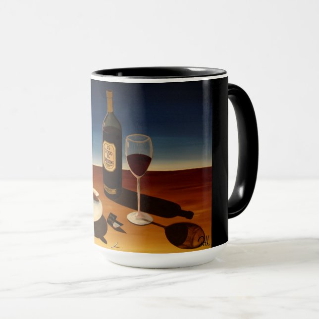 Två tonade Mugg ’Vin & Cigars’ (Framsida höger)