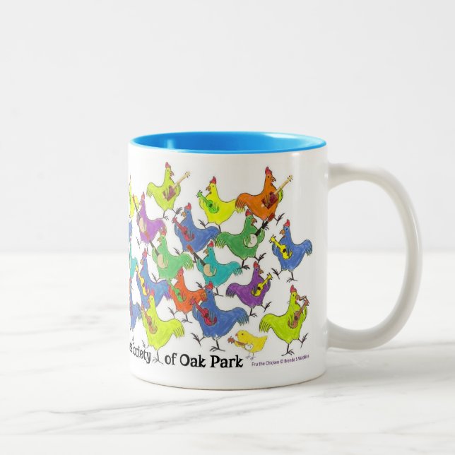 Två tonar den fria MUGGEN spänner Ukulelesamhälle Två-Tonad Mugg (Höger)