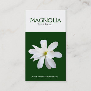 Två tonar den vertikala magnoliaen visitkort