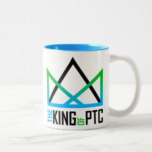 "Två-Tonar KUNGEN av PTC" muggen Två-Tonad Mugg