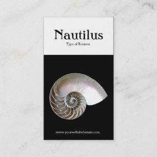 Två tonar lodrät (Nautilussnäckan) Visitkort