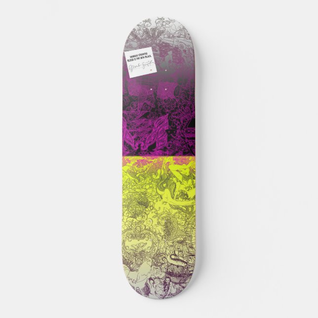 Två tonar vid Hannah Stouffer Skateboard Bräda 21,5 Cm (Framsida)