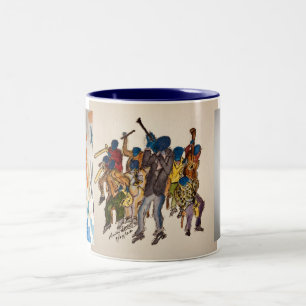 Två tonars blå Jazz-serien, Elva uns kaffe mugg