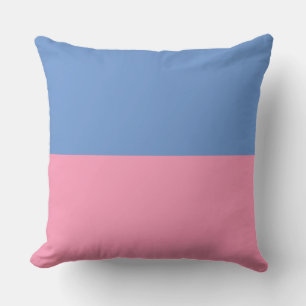 Två tonblått och Rosa Nursery Cushion Kudde