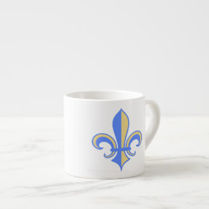 Två Tone Fleur-de-Lis Espressomugg