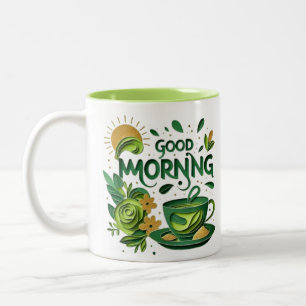 Två-Tone Mugg-popo från färg till morgonkaffe Två-Tonad Mugg