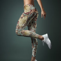 Två-Tone Yoga Vintage Cyan Magenta William Morris