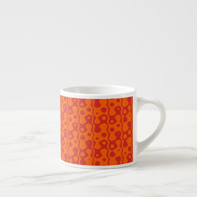 Två toners bruna bakgrund espressomugg (Höger)