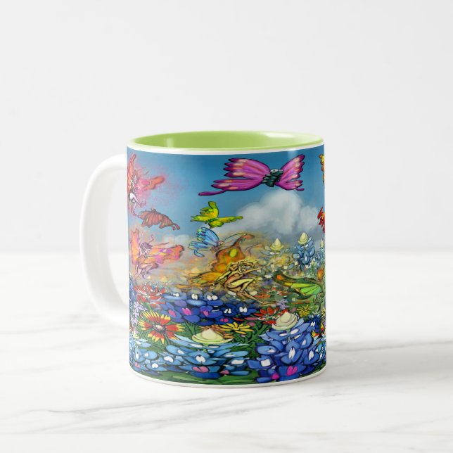 Två-tonkaffe Mugg (Framsida vänster)