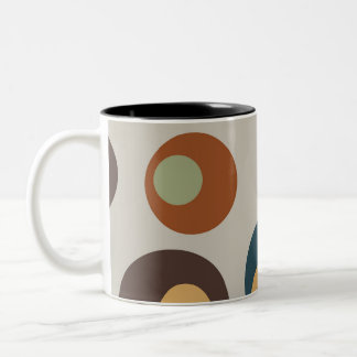 Två-tonkaffe Mugg i Mid Century Modern Stil