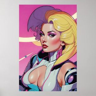 Två tonlarm vid Space Agency Ken Gage Poster