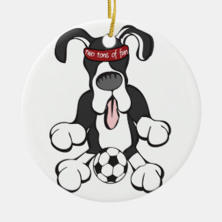 Två Tons av den roliga prydnaden Julgransprydnad Keramik