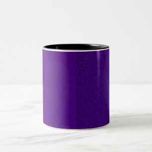 Två-tonshuggade Lila Coffee Mugg - Anpassade