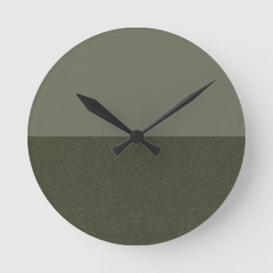 Två-tonsspärr för Grönt - minimalism för Anpassnin Rund Klocka