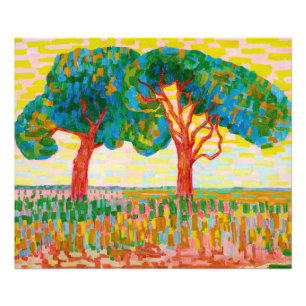 Två Träd, 1910 av Jacoba van Heemskerck Fototryck