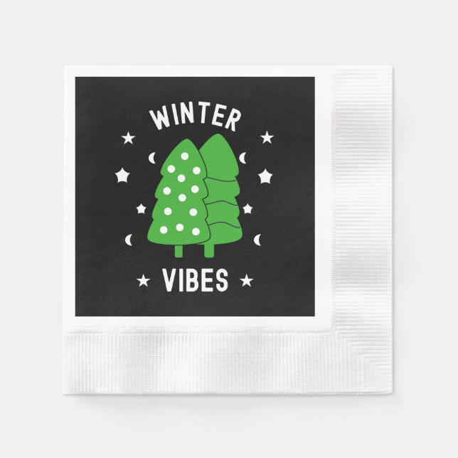Två Träd Winter Vibes Pappersservett (Framsidan)
