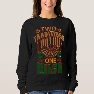 Två traditioner en önskar Hanukkah judisk T Shirt