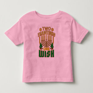Två traditioner: en önskar Lycklig Hanukkah-festiv T Shirt