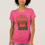 Två traditioner en Wish Hanukkah Graphic T Shirt<br><div class="desc">Fira Hanukkah med pridet och humor när du samlades med hela familjen. Den här festivalbilden ger en perfekt till helgdagarna. För din fru,  granne,  familj,  moster eller kusin</div>