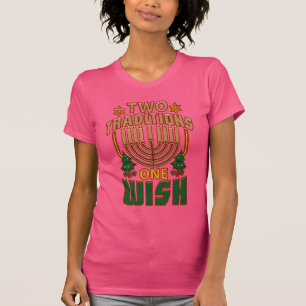Två traditioner en Wish Hanukkah Graphic T Shirt