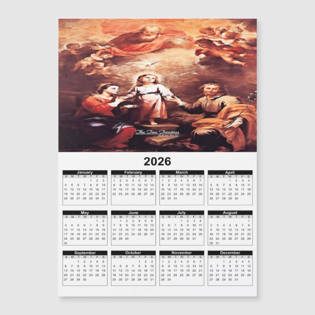 Två Treenigheter 2026 Kalender (Framsida)