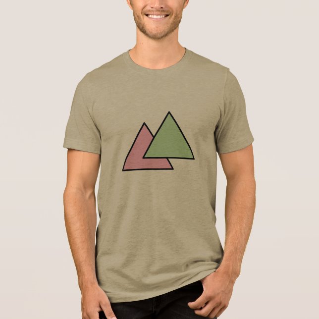 Två triangelkedja t shirt (Framsida)