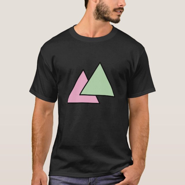 Två triangelkedja t shirt (Framsida)