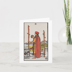 Två trollspön - Rider Waite Smith tarot Kort