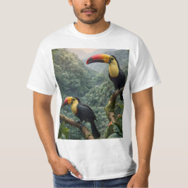 Två tropiska Toucanfåglar. T Shirt