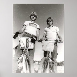 Två tryck för subjektvintage BMX (kan förstora.