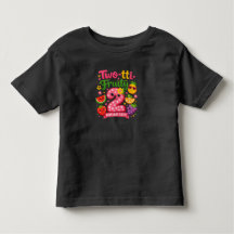 Två-tti Fruktig Småbarns Födelsedags T-Shirt