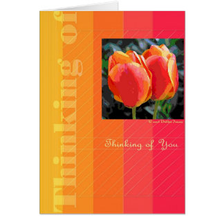 Två tulpan av Debbie Jensen Hälsningskort