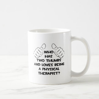 Två tummar.. Fysisk terapi Kaffemugg