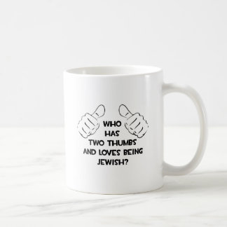 Två tummar.. judisk kaffemugg