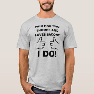 Två Tummen Upp Bacon T-shirt