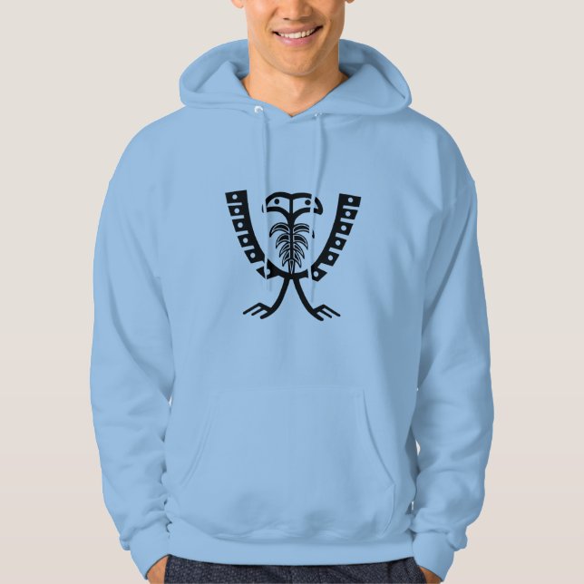 Två tunga svarta öron hoodie (Framsida)