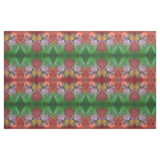 Två tupplur mot röd bakgrund tyg (Fat Quarter)