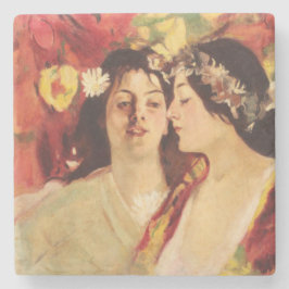 Två turer av Vår (av Stefan Luchian) Stenunderlägg