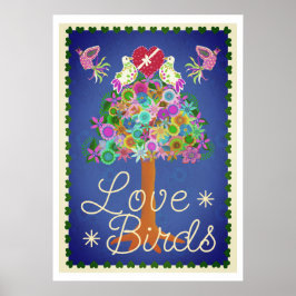 Två turturduvor 20 x 28poster Poster