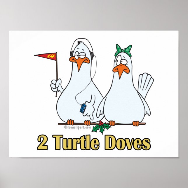 Två turturduvor andra julets andra dag poster (Framsidan)