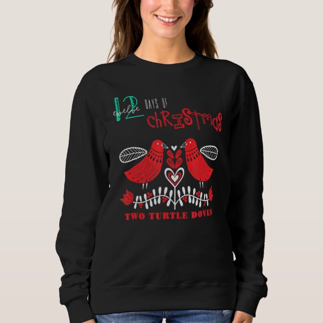 Två turturduvor Populära Helgdagar Idea T Shirt (Framsida)