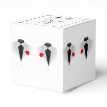 Två Tuxedos på vit gaybröllopsruta